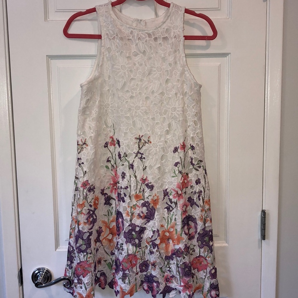 Beautiful white and floral dress